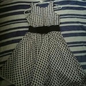 Marmellata purple poka dot dress